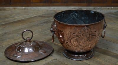 Art Nouveau Copper Coal Bucket SAI3107 - Image 4