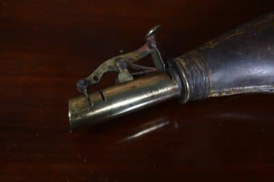 19th Century Leather Powder Flask SAI3138 Military & War Antiques 4