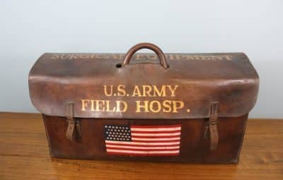 A wonderful antique leather Gladstone style doctors bag - Image 5