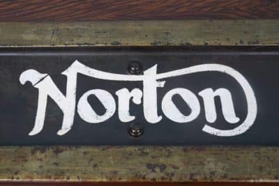 Isle of Man motor bike and automobilia enthusiast vintage metal trunk norton Antique Chests 8