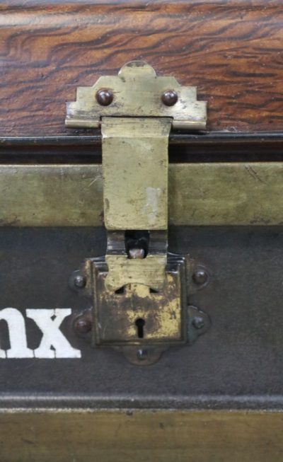 Isle of Man motor bike and automobilia enthusiast vintage metal trunk - Image 7