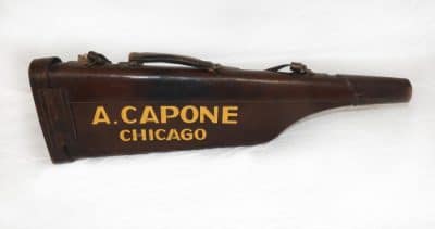 A Capone Case- late 19th or early 20th century leather gun case. gun case Miscellaneous 4