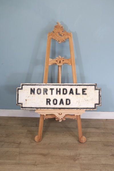 A large cast iron original Victorian street sign marked ‘Northdale Road’. - Image 4