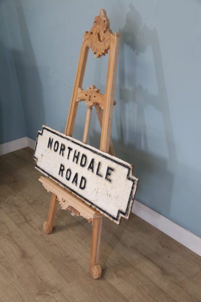 A large cast iron original Victorian street sign marked ‘Northdale Road’. - Image 5