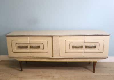 A gorgeous and highly unusual retro cocktail cabinet/sideboard made by Stonehill Furniture and dated 1960.