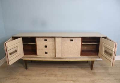 A gorgeous and highly unusual retro cocktail cabinet/sideboard made by Stonehill Furniture and dated 1960. mid century Antique Furniture 4