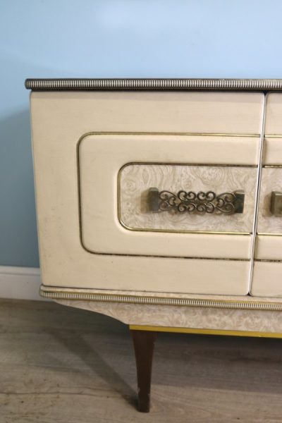 A gorgeous and highly unusual retro cocktail cabinet/sideboard made by Stonehill Furniture and dated 1960. mid century Antique Furniture 7