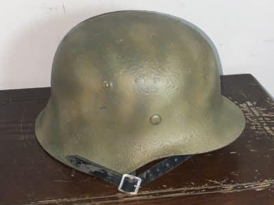 ET 66 GERMAN SOLDIERS STEEL HELMET AFRICA CORPS COLOUR Military & War Antiques 3