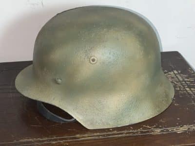 ET 66 GERMAN SOLDIERS STEEL HELMET AFRICA CORPS COLOUR Military & War Antiques 6