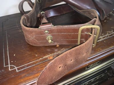 British Army Officers belt shoulder strap .455 Webley’s Holster 1WW Military & War Antiques 5