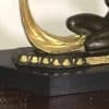 Art Deco “ Dancing With Egyptian “ Bronze & Marble - Image 3