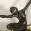 Art Deco “ Dancing With Egyptian “ Bronze & Marble - Image 6