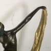 Art Deco “ Dancing With Egyptian “ Bronze & Marble - Image 8