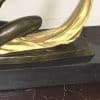Art Deco “ Dancing With Egyptian “ Bronze & Marble - Image 13