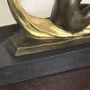 Art Deco “ Dancing With Egyptian “ Bronze & Marble - Image 15