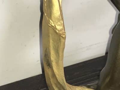 Art Deco “ Dancing With Egyptian “ Bronze & Marble - Image 19