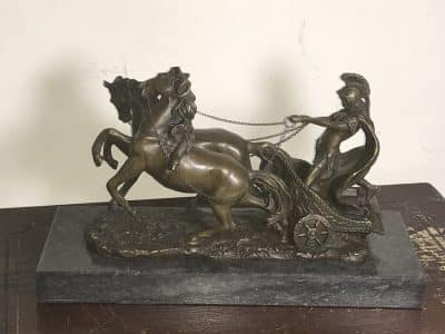 The Chariot racer in hot caste bronze & marble - Image 10