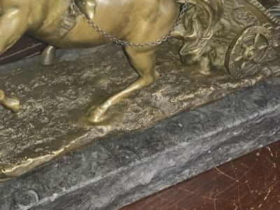 The Chariot racer in hot caste bronze & marble - Image 15