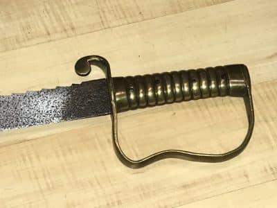 SAW BACK 1850 BRITISH PIONEERS SIDE ARM. - Image 2