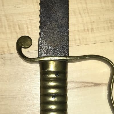 SAW BACK 1850 BRITISH PIONEERS SIDE ARM. Antique Swords 25