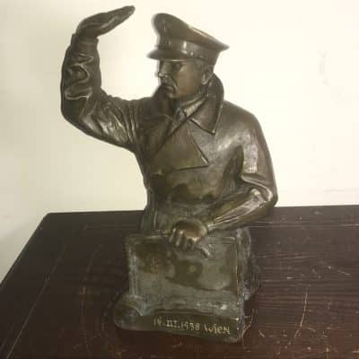 Adolph Hitler taking the salute of the people Antique Sculptures 20