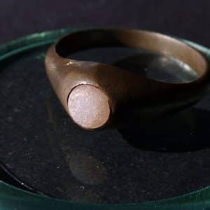 Fine Late Medieval Stirrup Ring Bronze (5080) medieval ring, medieval jewelery Antique Jewellery