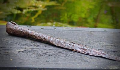 Ancient Roman Iron Spear Head, Socketed (5074) ancient spear Antique Collectibles 23