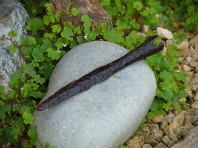 Ancient Roman Iron Spear Head, Socketed (5074) ancient spear Antique Collectibles 7