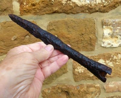 Ancient Roman Iron Spear Head, Socketed (5074) ancient spear Antique Collectibles 8