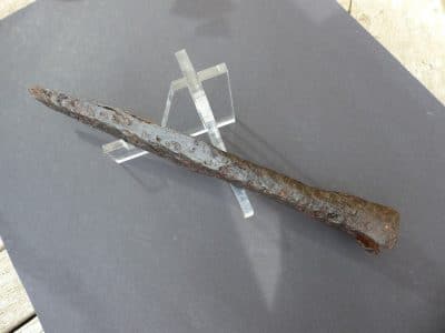 Ancient Roman Iron Spear Head, Socketed (5074) ancient spear Antique Collectibles 12