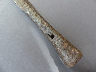 Ancient Roman Iron Spear Head, Socketed (5074) ancient spear Antique Collectibles 14