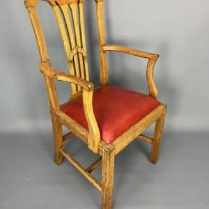 Great Western Railway Oak Desk Chair armchair Antique Chairs