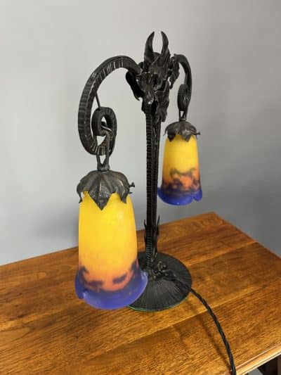 French 'Muller Freres' Table Lamp - Image 2