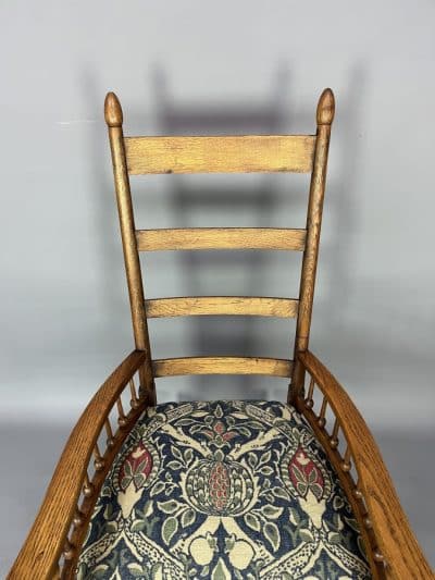William Birch Arts & Crafts Oak Rocking Chair Liberty Antique Chairs 5