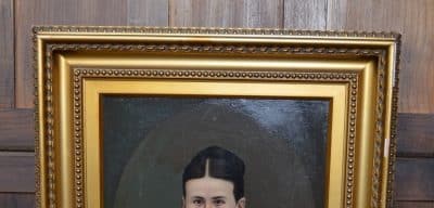 British School Pair Of Oil Portraits SAI3158 - Image 7