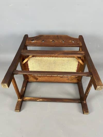 Set of 3 Gothic Revival Hall Seats - Image 6
