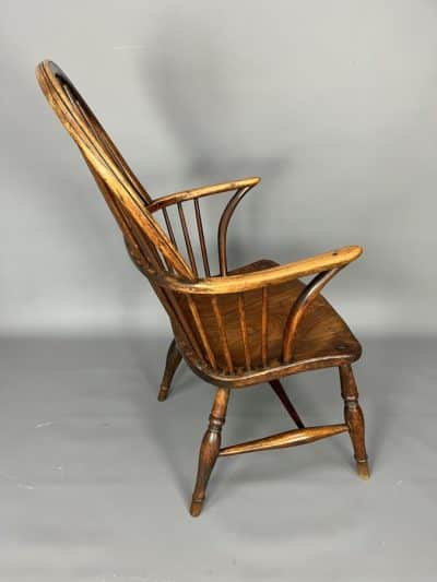 Georgian Wheel Back Windsor Armchair c1800 - Image 5