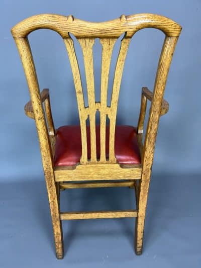 Great Western Railway Oak Desk Chair armchair Antique Chairs 6