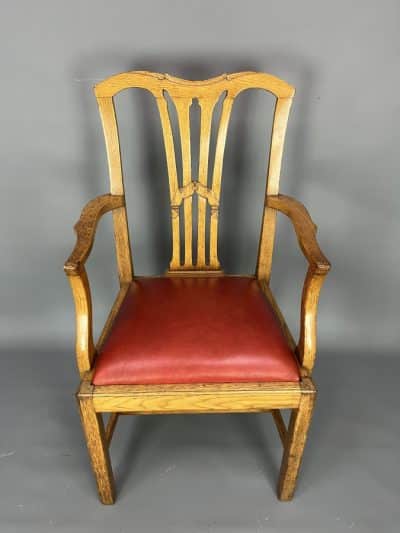 Great Western Railway Oak Desk Chair armchair Antique Chairs 4