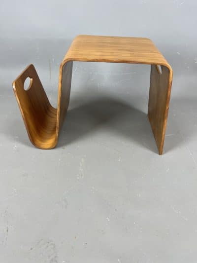 1960s Bent Plywood Coffee Table Magazine Rack coffee table Antique Furniture 5