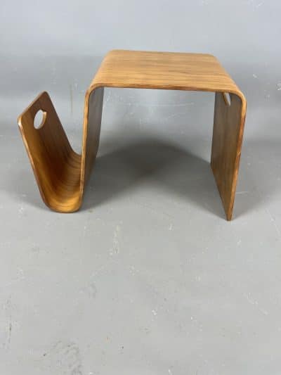 1960s Bent Plywood Coffee Table Magazine Rack - Image 3