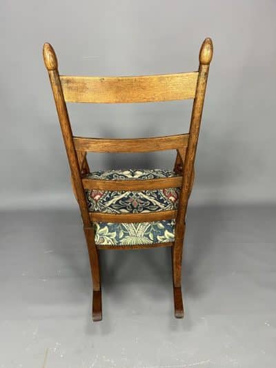 William Birch Arts & Crafts Oak Rocking Chair Liberty Antique Chairs 6
