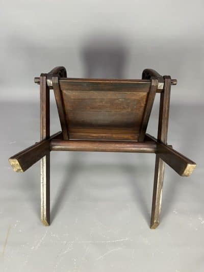 Glastonbury Carved Oak Armchair c1880 armchair Antique Chairs 9