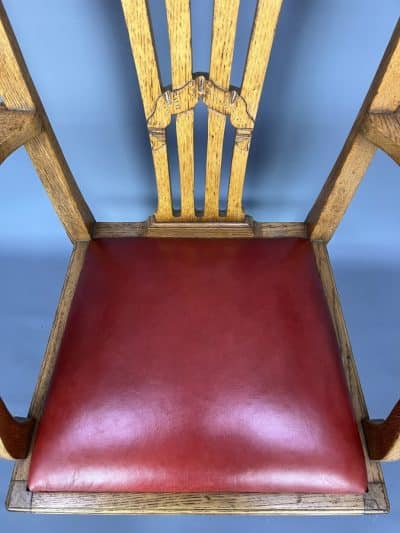 Great Western Railway Oak Desk Chair armchair Antique Chairs 5