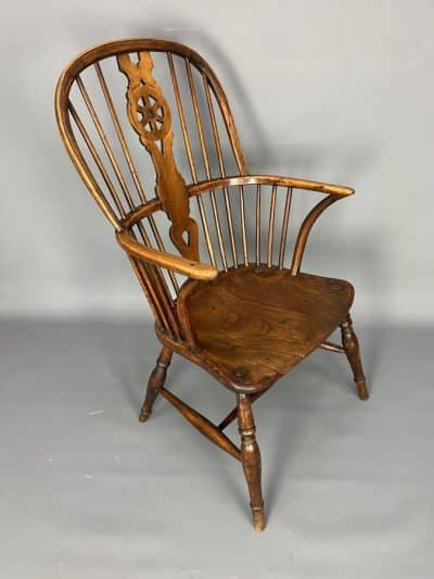 Georgian Wheel Back Windsor Armchair c1800 armchair Antique Chairs 4