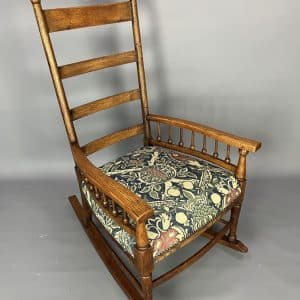 William Birch Arts & Crafts Oak Rocking Chair Liberty Antique Chairs