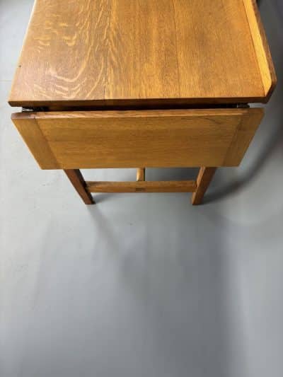 1930s Single Pedestal Solid Oak Desk desk Antique Desks 9