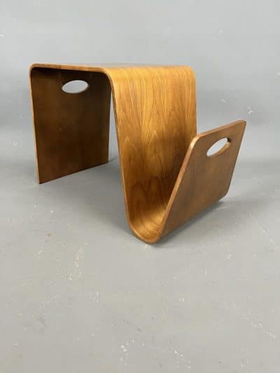 1960s Bent Plywood Coffee Table Magazine Rack