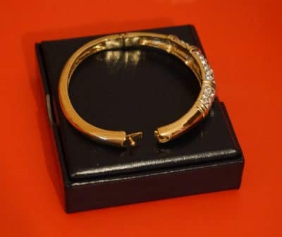 Vintage New Gold Plated Swarovski Bracelet – Boxed Boxed Vintage Gold Jewellery Antique Bracelets 9