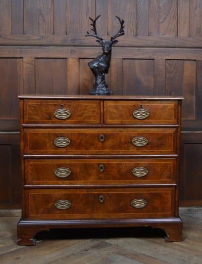 Georgian Walnut Chest Of Drawers SAI3124 Antique Draws 15